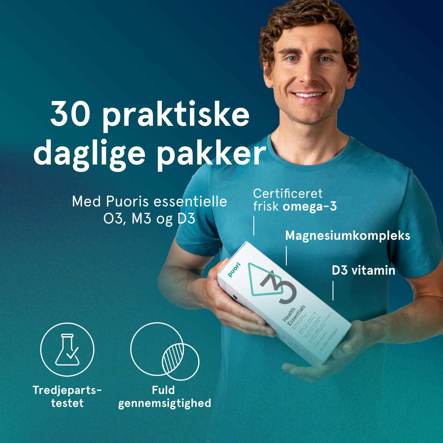 P3 - Daglige pakker med O3, M3, D3